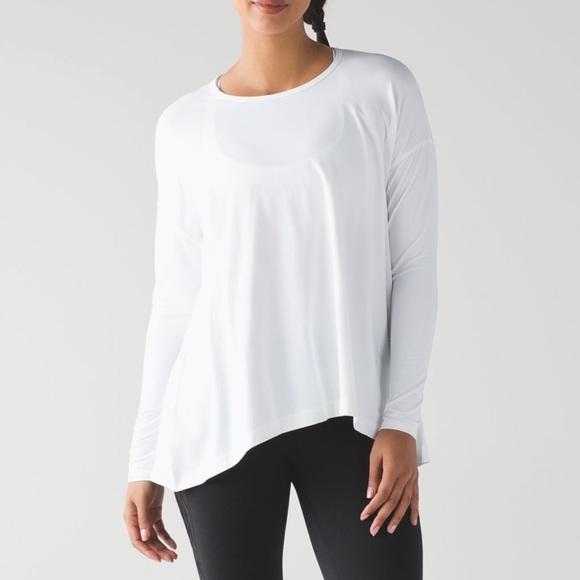 Lululemon white long sleeve top